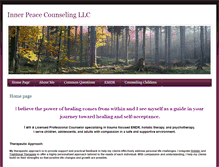 Tablet Screenshot of innerpeacecounselingllc.com